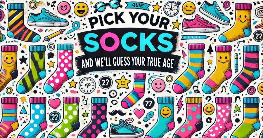 Pick Your Socks And We’ll Guess Your True Age!