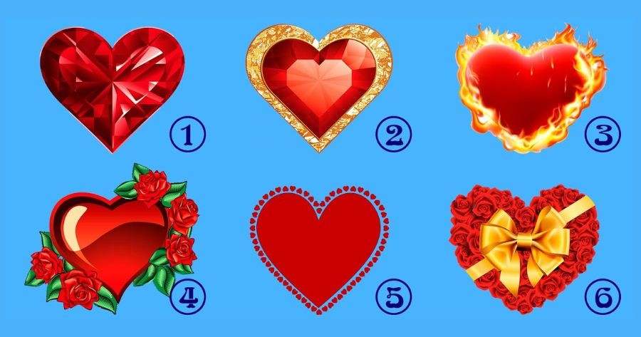 Choose A Heart And Test Who Secretly Gives You A Kiss?